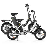 CyberCart Elektryczny rower miejski isinwheel U4 Składany Rower Elektryczny Miejski | 250W, 88 km Zasięgu, E-bike do Miasta