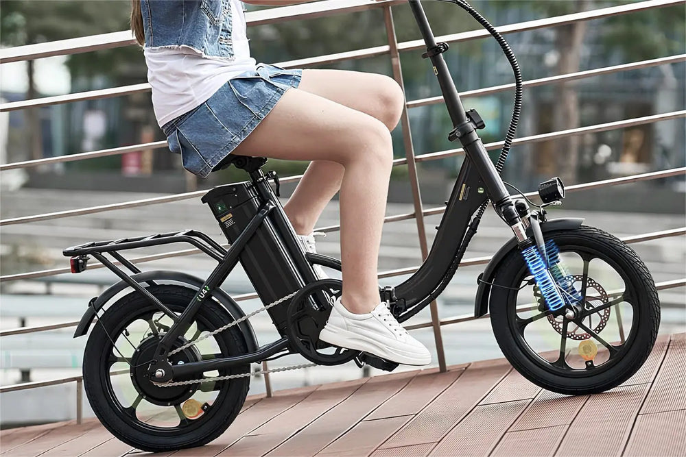 CyberCart Elektryczny rower miejski isinwheel U4 Składany Rower Elektryczny Miejski | 250W, 88 km Zasięgu, E-bike do Miasta
