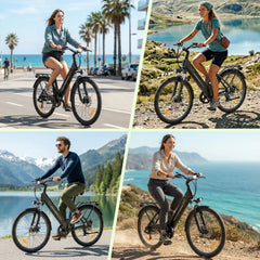 CyberCart Commuter E-Bike isinwheel UcityS trekkingowe rower elektryczny 250W silnik 90km zasięg