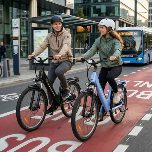 CyberCart Commuter E-Bike isinwheel UcityS trekkingowe rower elektryczny 250W silnik 90km zasięg