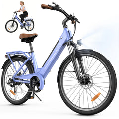 CyberCart Commuter E-Bike isinwheel UcityS trekkingowe rower elektryczny 250W silnik 90km zasięg