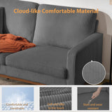 CyberCart Sofa LMJSF09 Sofa sztruksowa 2-osobowa Inercja – Ergonomiczne Tech Lounge do Biura, Salonu i Pokoju Gracza