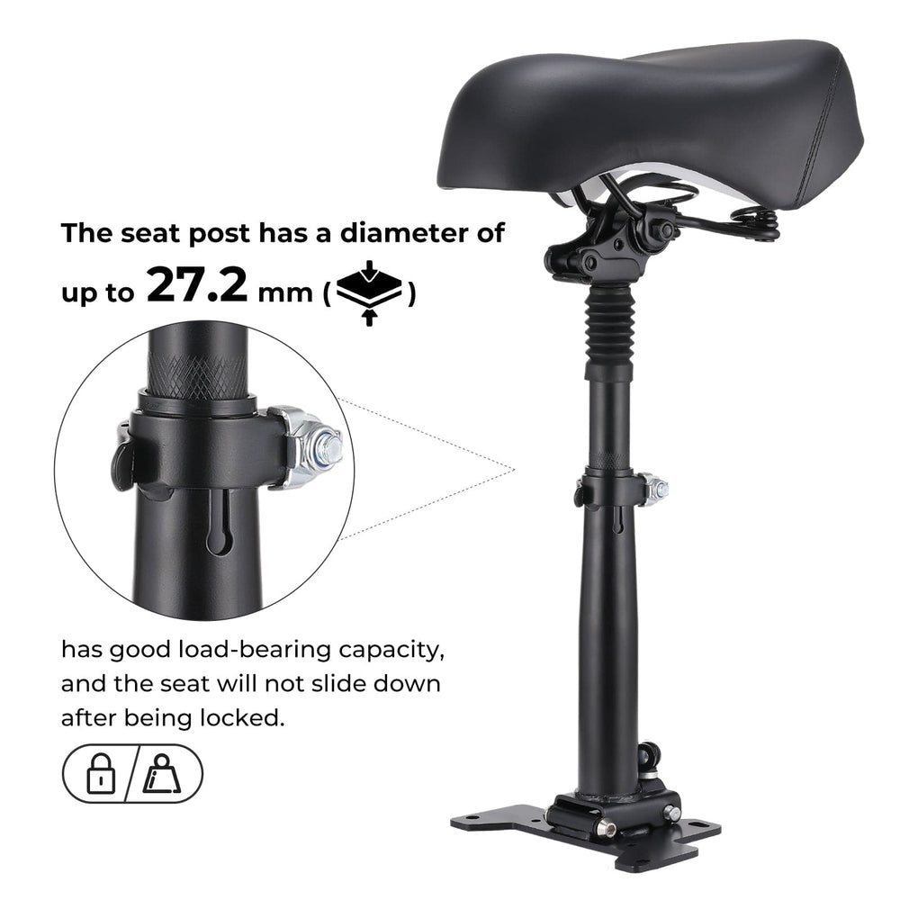 CyberCart Accessories-Adjustable Seat Adjustable and Foldable Seat 18.5-20.87 Inches Height for Electric Scooter Model GT2