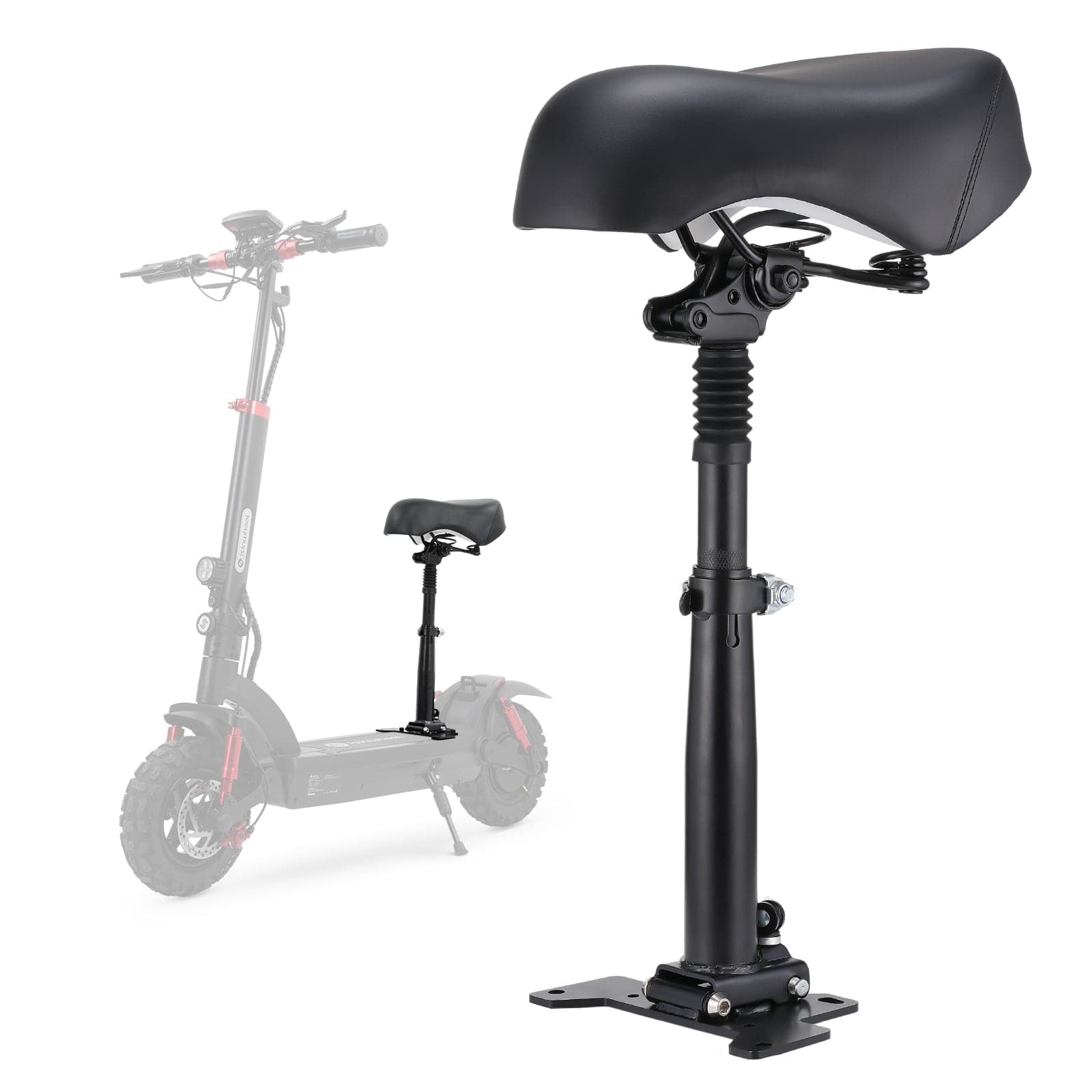 CyberCart Accessories-Adjustable Seat Adjustable and Foldable Seat 18.5-20.87 Inches Height for Electric Scooter Model GT2