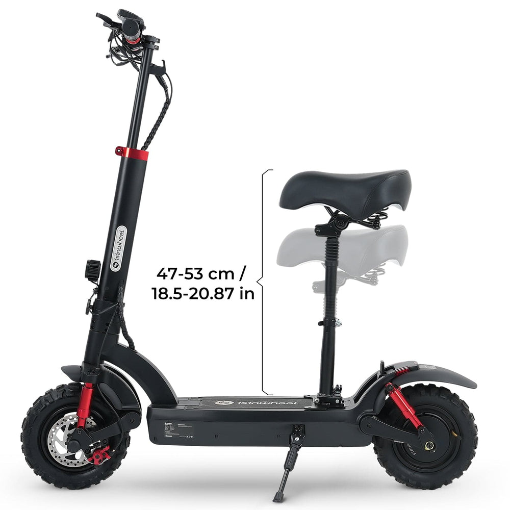 CyberCart Accessories-Adjustable Seat Adjustable and Foldable Seat 18.5-20.87 Inches Height for Electric Scooter Model GT2