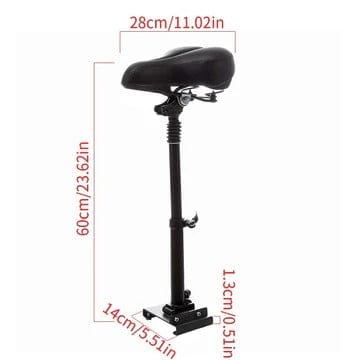 CyberCart Accessories-Adjustable Seat Adjustable Seat 23.62 Inches Height for iScooter Electric Scooters i-Series
