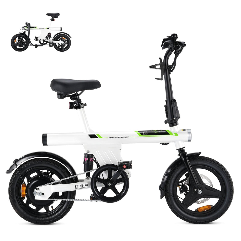 CyberCart Commuter E-Bike Electric Bike  U1 Commuter 250W Foldable for Teens & Adults, CE Certified E-Bike