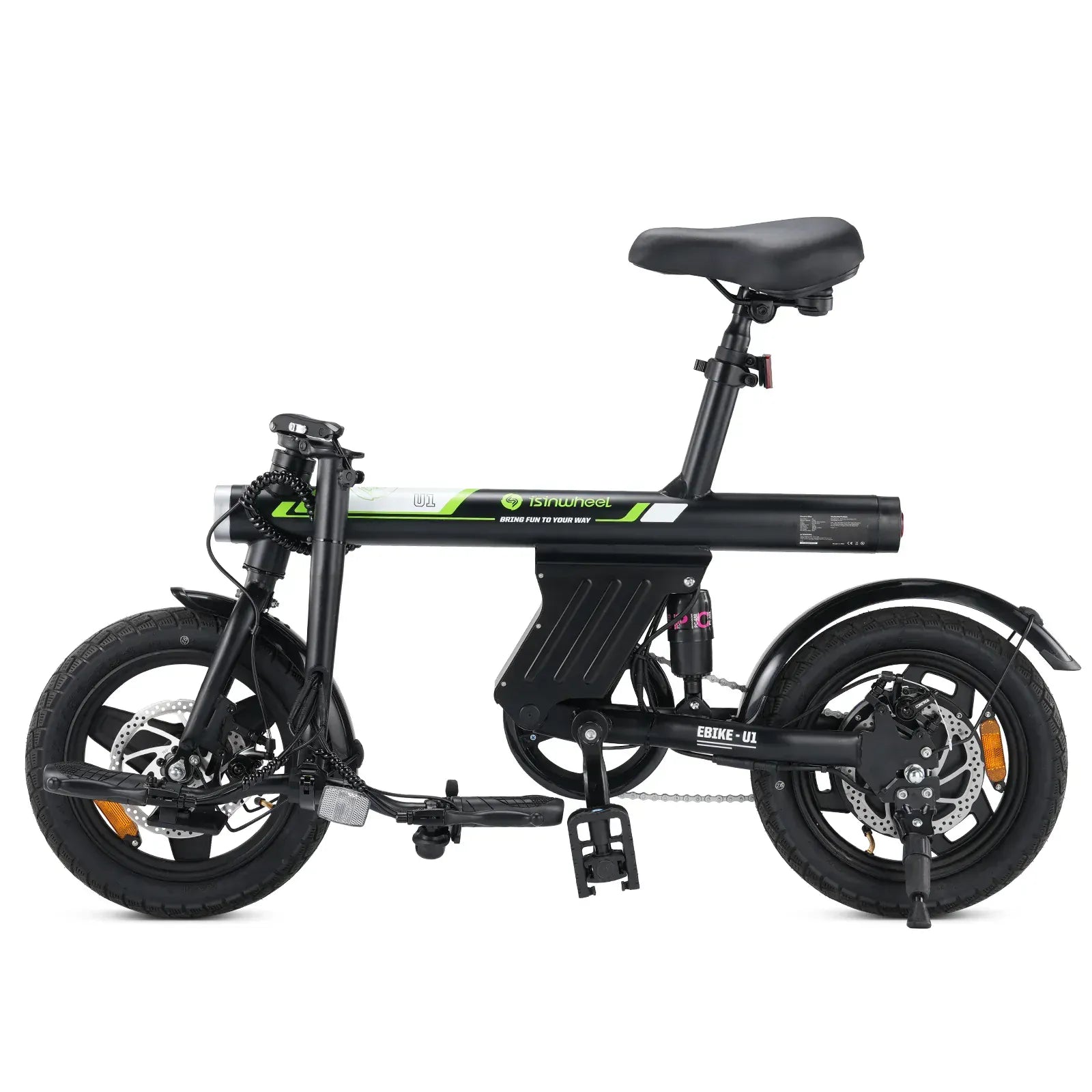 CyberCart Commuter E-Bike Electric Bike  U1 Commuter 250W Foldable for Teens & Adults, CE Certified E-Bike