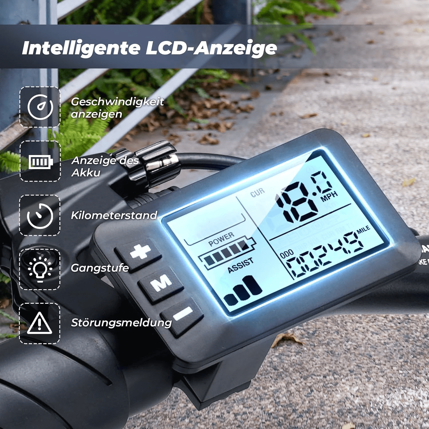 CyberCart Commuter E-Bike Electric Bike U3 Commuter E-Bike for Adults - 55-Mile Range, 7-Speed, Removable Battery, Auto Headlight and Rear Storage