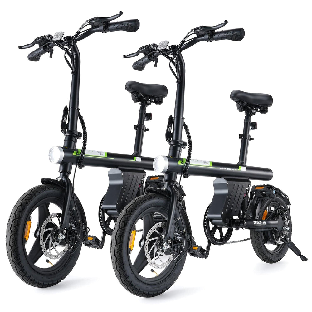 CyberCart Commuter E-Bike U1-Black / 2 Units Electric Bike  U1 Commuter 250W Foldable for Teens & Adults, CE Certified E-Bike