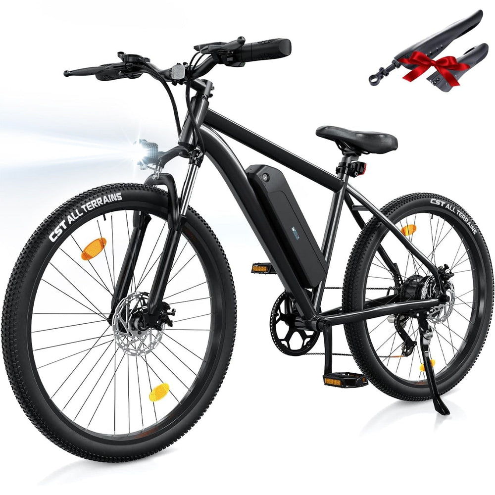 CyberCart E-Bike Electric Mountain Bike M10, 100KM Range 26" E-Bike for Long-Distance Commuting & Off-Road, CE Certified