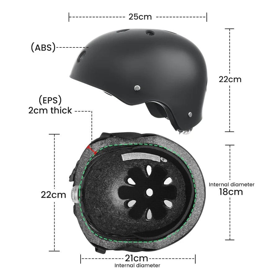 CyberCart E-Scooter Bundle Accessories Bundle: CE Approval i8 Commuter E-Scooter 350W, 25KM/H, 8.5“ Tires with Black Helmet & Password Cable Lock