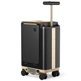 CyberCart Electric Riding Luggage Electric Riding Luggage - 1TB Capacity, 36km Range, 8 MPH, 250W motor, Ultra-Lightweight Smart Travel Companion - PCD2501-Black