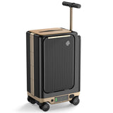 CyberCart Electric Riding Luggage Electric Riding Luggage - 1TB Capacity, 36km Range, 8 MPH, 250W motor, Ultra-Lightweight Smart Travel Companion - PCD2501-Black