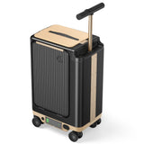 CyberCart Electric Riding Luggage Electric Riding Luggage - 1TB Capacity, 36km Range, 8 MPH, 250W motor, Ultra-Lightweight Smart Travel Companion - PCD2501-Black