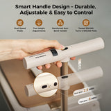 CyberCart Electric Riding Luggage Electric Riding Luggage - 1TB Capacity, 36km Range, 8 MPH, 250W motor, Ultra-Lightweight Smart Travel Companion - PCD2501-White