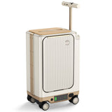 CyberCart Electric Riding Luggage - 1TB Capacity, 36km Range, 8 MPH, 250W motor, Ultra-Lightweight Smart Travel Companion - PCD2501-White
