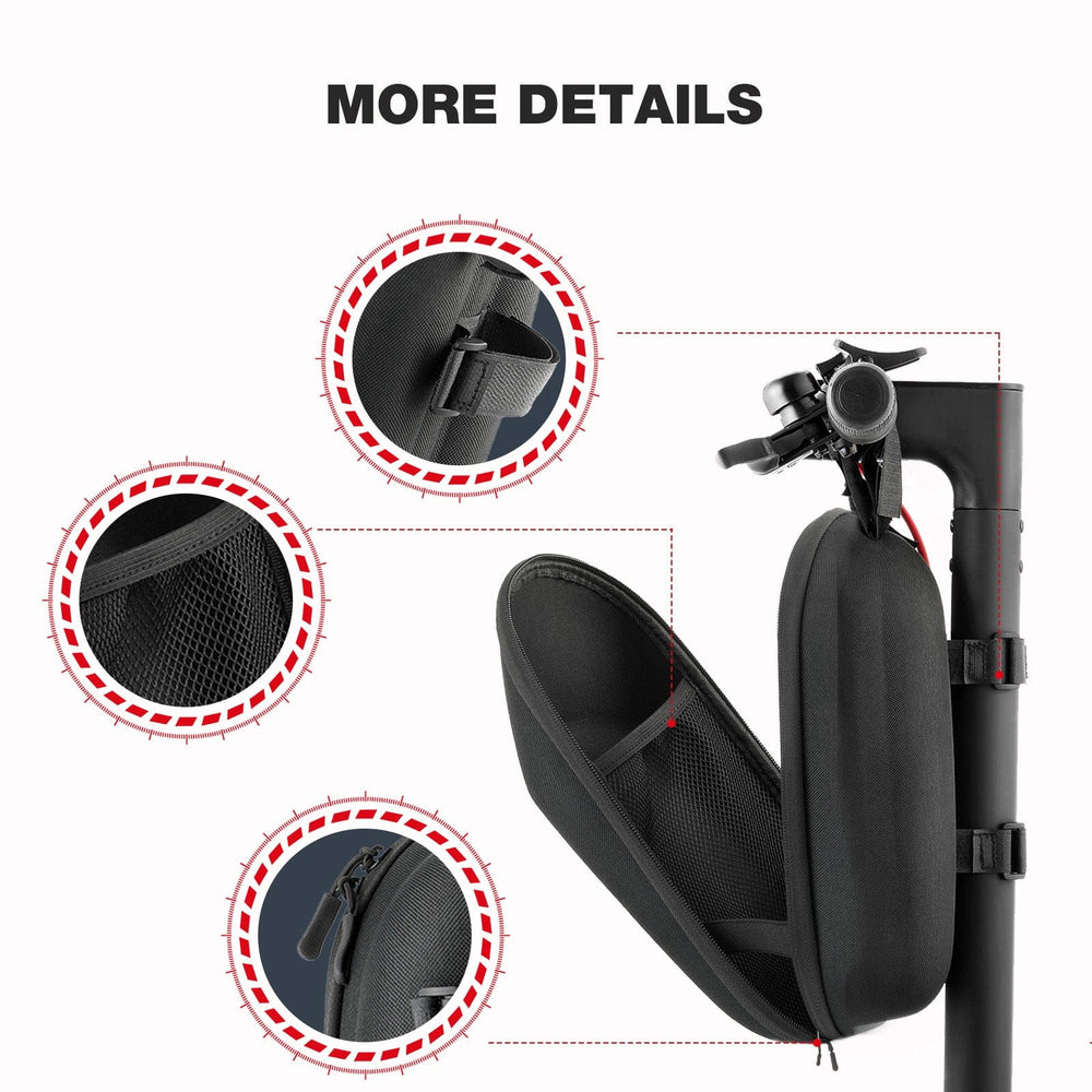 CyberCart Handlebar Storage Bag for E-Scooter Handlebar Storage Bag - Water-Resistant Organizer for All Electric Scooters & E-Bikes