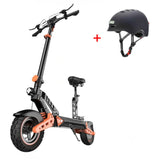 iSinwheel Hulajnoga Elektryczna Terenowa Czarny + kask Hulajnoga Elektryczna D2Plus 1000W Składana Off-Road, Zasięg 60-65 km, Mocny Silnik