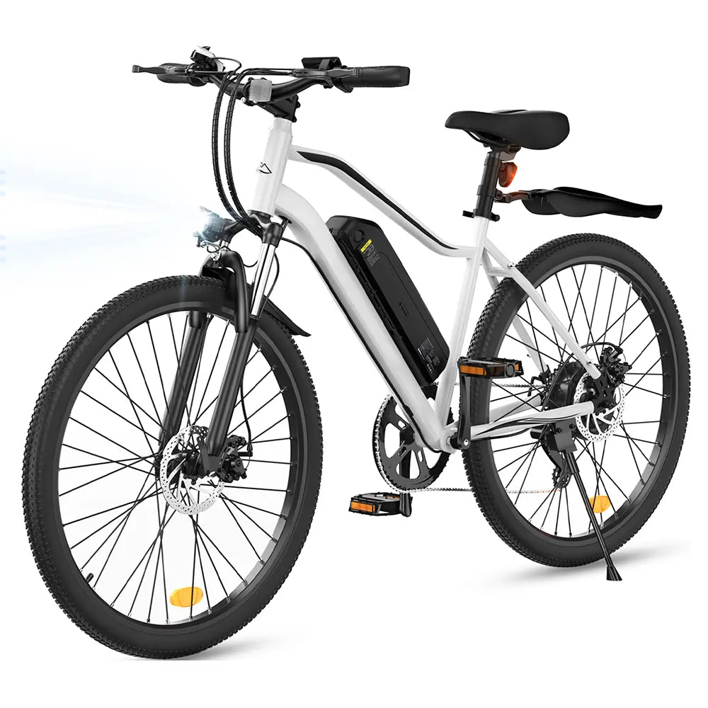 CyberCart Elektryczny rower miejski Biały[250W 100km] isinwheel EB3 Rower Elektryczny | 250W, 100 km Zasięgu