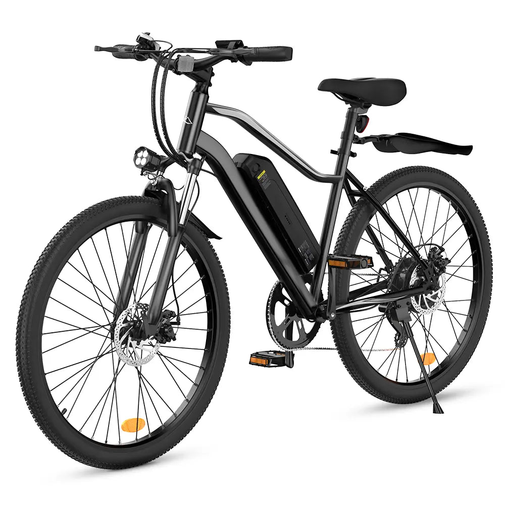 CyberCart Elektryczny rower miejski Czarny[250W 100km]👍 isinwheel EB3 Rower Elektryczny | 250W, 100 km Zasięgu