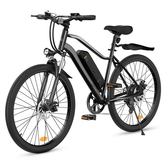 CyberCart Elektryczny rower miejski Czarny[250W 100km]👍 isinwheel EB3 Rower Elektryczny | 250W, 100 km Zasięgu