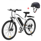 CyberCart Elektryczny rower miejski Biały+Kask isinwheel EB3 Rower Elektryczny | 250W, 100 km Zasięgu