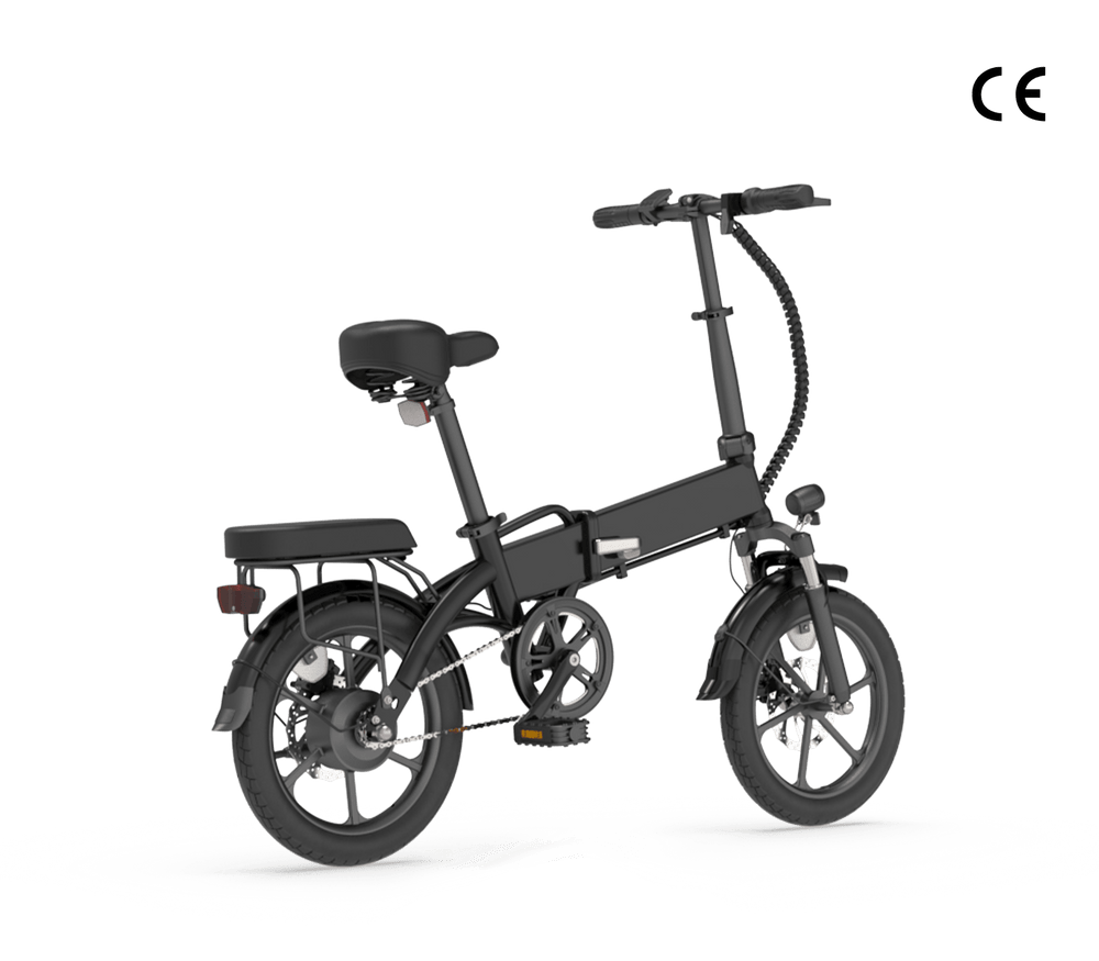 Elektryczny rower składany miejski U3 – profil roweru U3 pokazujący konstrukcję i proporcje