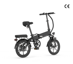 Elektryczny rower składany miejski U3 – profil roweru U3 pokazujący konstrukcję i proporcje