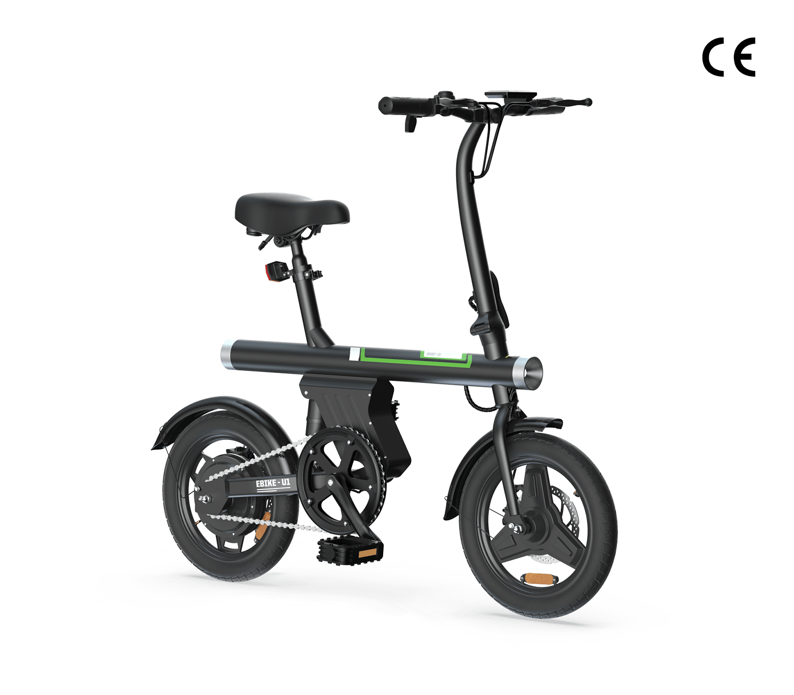 Elektryczny rower składany U1 – dostępne kolory czarny i biały eleganckiego eBike’a