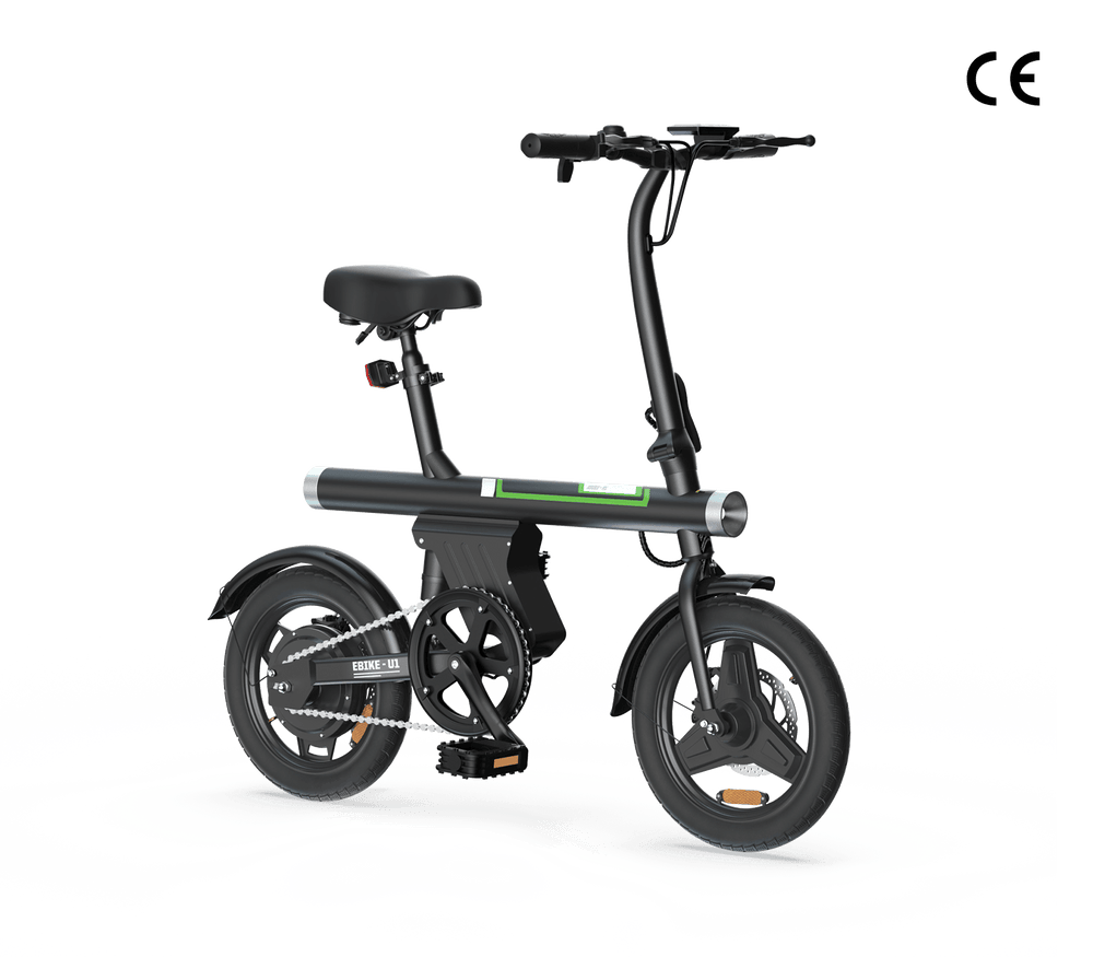 Elektryczny rower składany U1 – dostępne kolory czarny i biały eleganckiego eBike’a