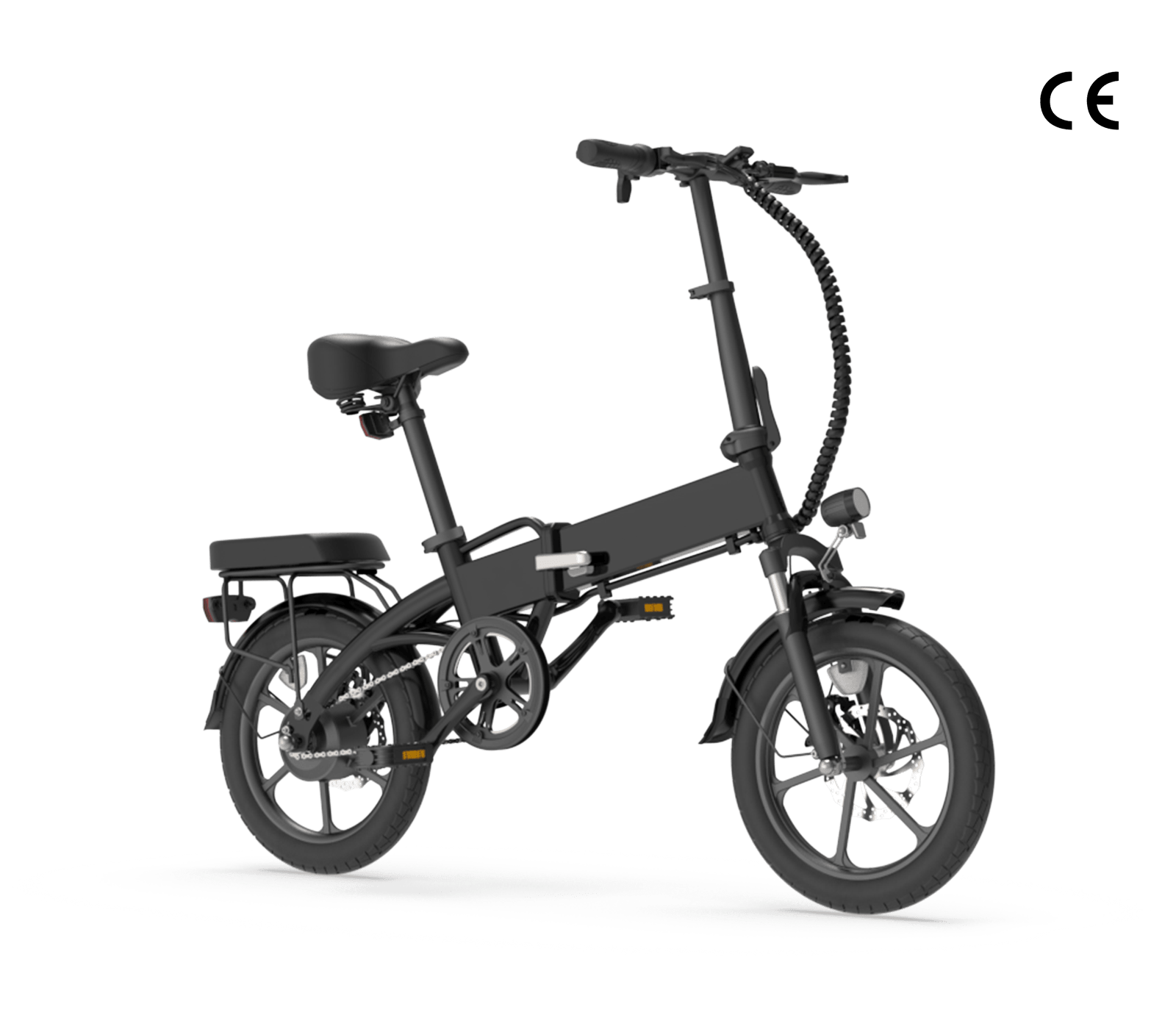 Elektryczny rower składany U3 – widok z przodu miejskiego e-bike’a U3