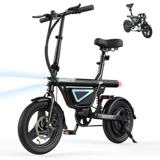 CyberCart Elektryczny rower miejski Czarny Elektryczny rower miejski isinwheel EB1S silnik 250 W, zasięg 50 km