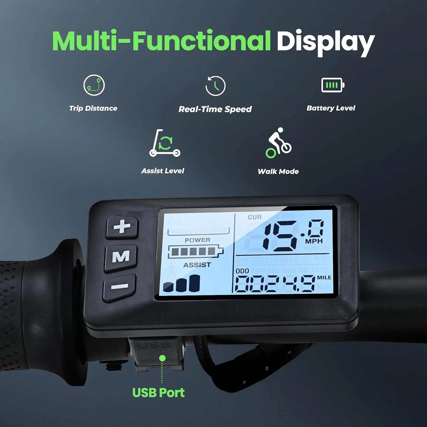 CyberCart Elektryczny rower miejski Elektryczny rower miejski isinwheel EB1S silnik 250 W, zasięg 50 km