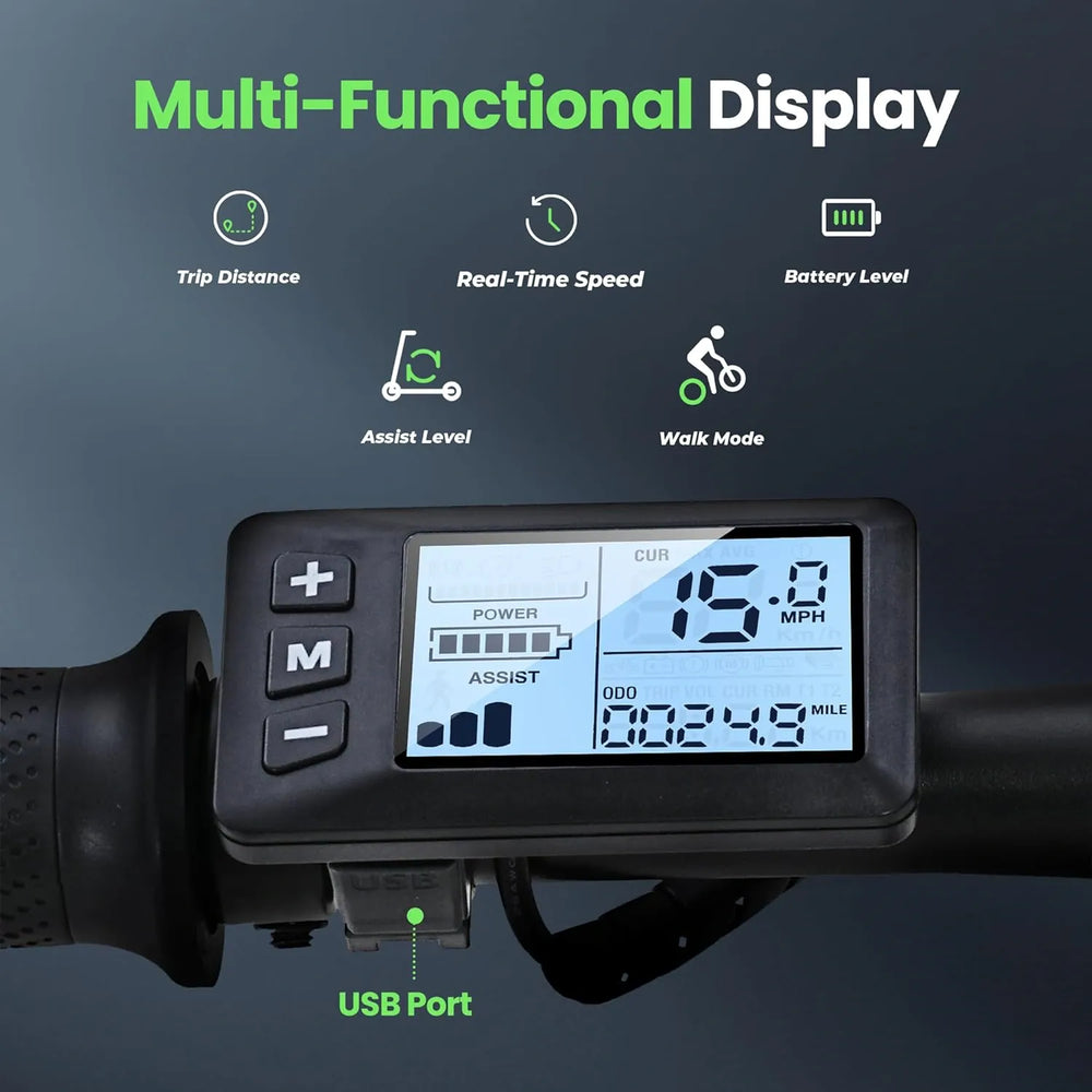 CyberCart Elektryczny rower miejski Elektryczny rower miejski isinwheel EB1S silnik 250 W, zasięg 50 km