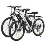 CyberCart Elektryczny rower miejski Czarny+Biały isinwheel EB3 Rower Elektryczny | 250W, 100 km Zasięgu