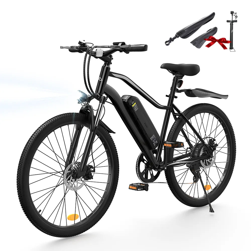 iSinwheel Elektryczny Rower Górski Czarny Rower elektryczny hybrydowy isinwheel EB3S 250 W 36 V 15 Ah akumulator