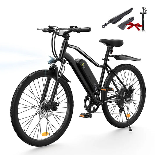 iSinwheel Elektryczny Rower Górski Czarny Rower elektryczny hybrydowy isinwheel EB3S 250 W 36 V 15 Ah akumulator