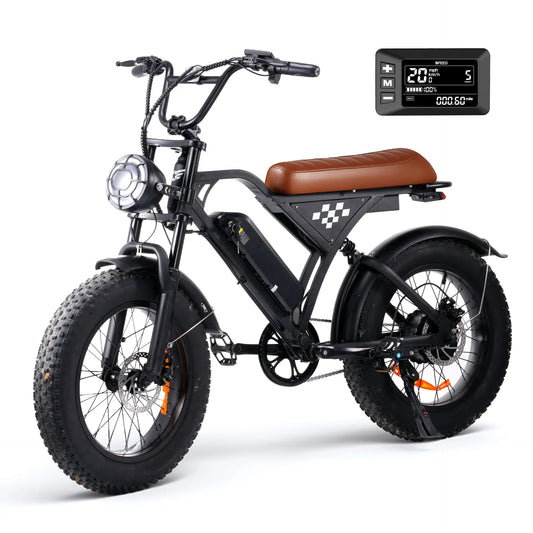 isinwheel E-Bike Czarny Elektryczny rower terenowy isinwheel EB5, 20-calowe opony typu grube”