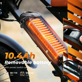 isinwheel E-Bike Czarny Elektryczny rower terenowy isinwheel EB5, 20-calowe opony typu grube”