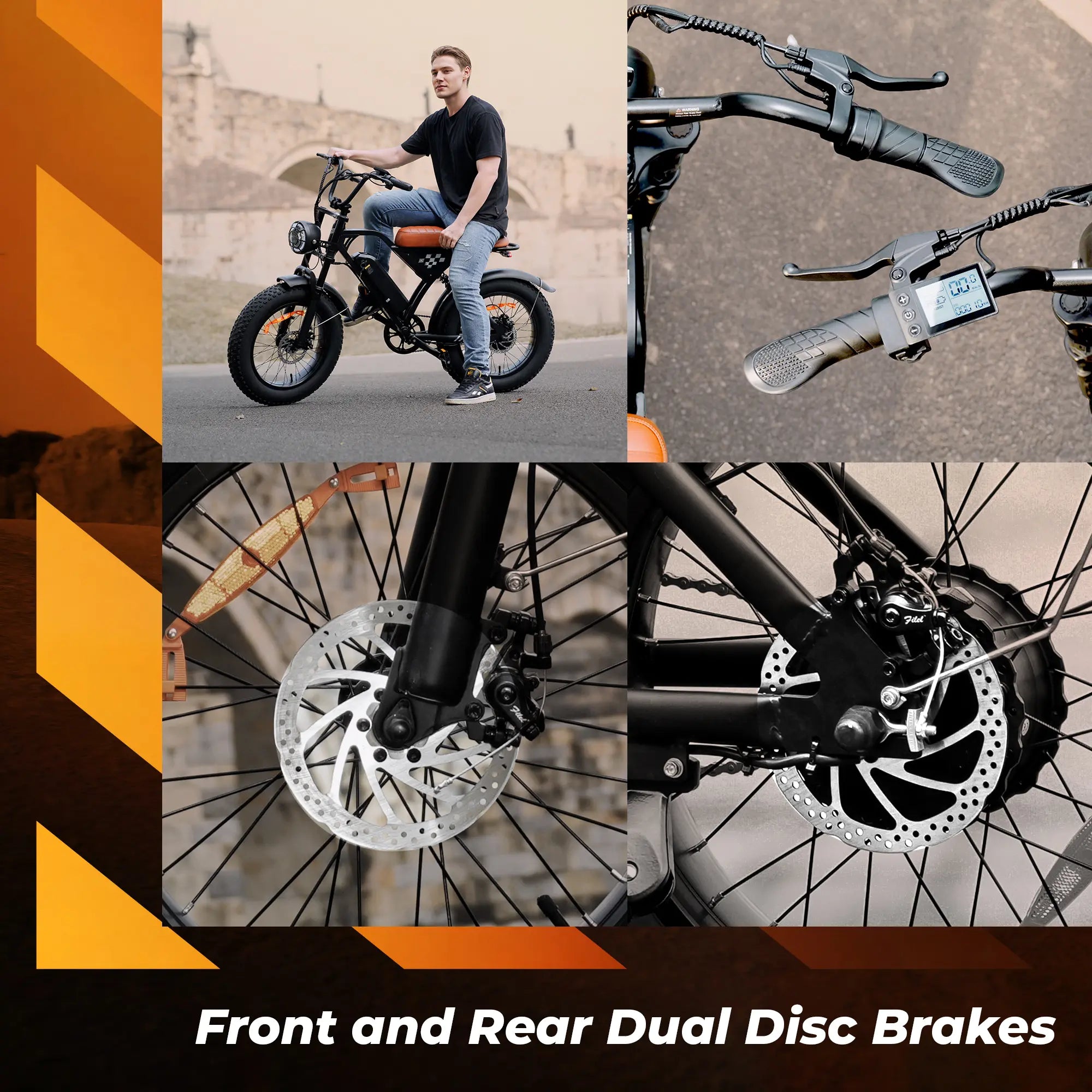 isinwheel E-Bike Czarny Elektryczny rower terenowy isinwheel EB5, 20-calowe opony typu grube”