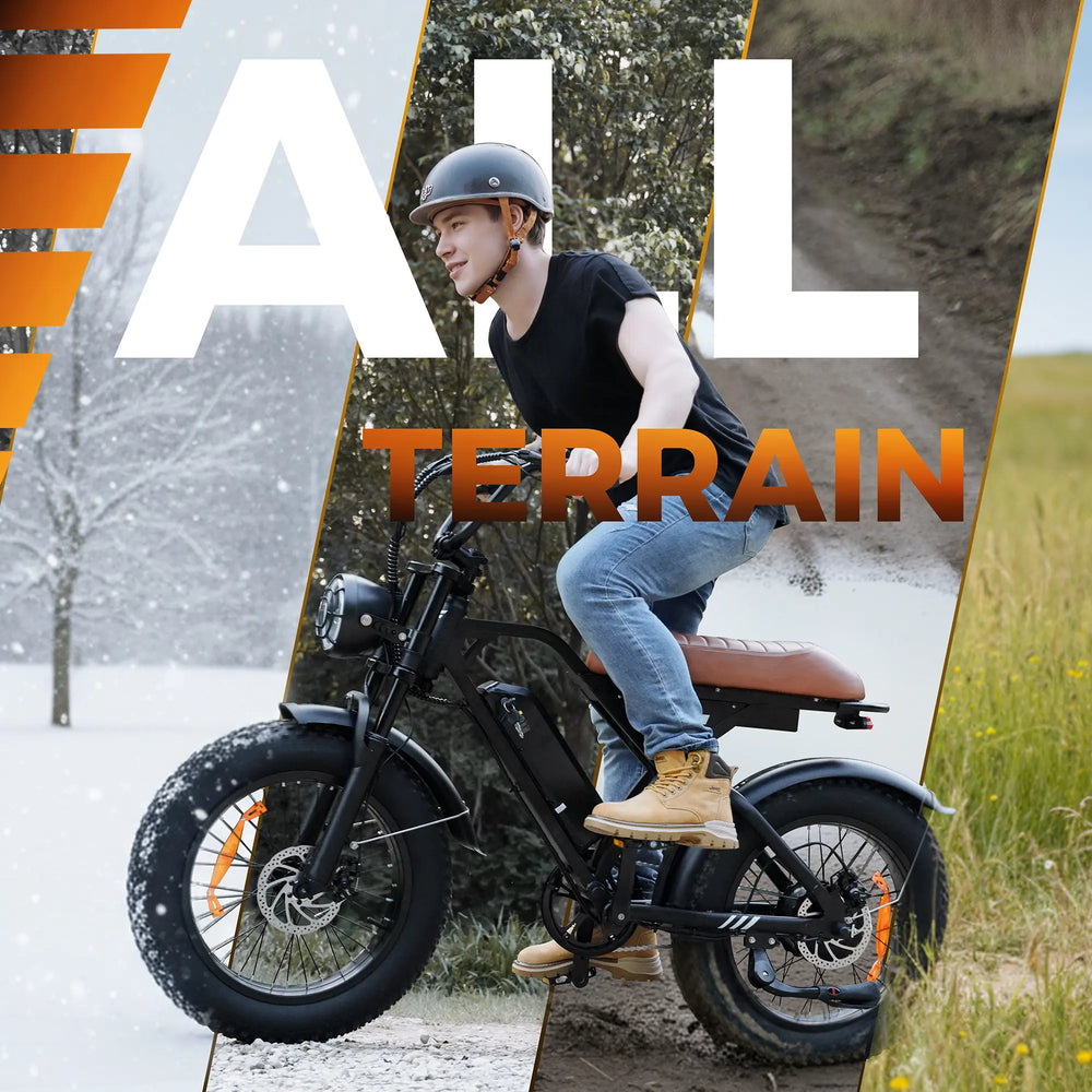 isinwheel E-Bike Czarny Elektryczny rower terenowy isinwheel EB5, 20-calowe opony typu grube”