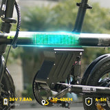 iSinwheel Elektryczny rower miejski Elektryczny Rower Miejski U1 250W Składany dla Młodzieży i Dorosłych, Rower Elektryczny z Certyfikatem CE