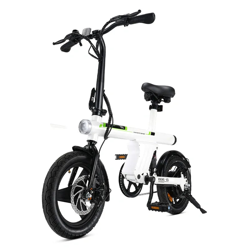 CyberCart Commuter E-Bike Biały Elektryczny Rower Miejski U1 250W Składany dla Młodzieży i Dorosłych, Rower Elektryczny z Certyfikatem CE