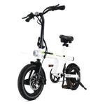 CyberCart Commuter E-Bike Biały Elektryczny Rower Miejski U1 250W Składany dla Młodzieży i Dorosłych, Rower Elektryczny z Certyfikatem CE
