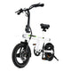 CyberCart Commuter E-Bike Biały Elektryczny Rower Miejski U1 250W Składany dla Młodzieży i Dorosłych, Rower Elektryczny z Certyfikatem CE
