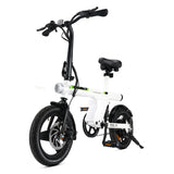 CyberCart Commuter E-Bike Biały Elektryczny Rower Miejski U1 250W Składany dla Młodzieży i Dorosłych, Rower Elektryczny z Certyfikatem CE