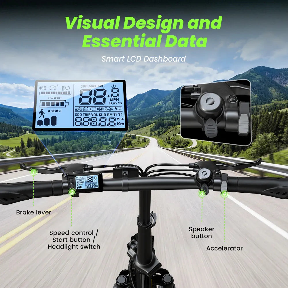 iSinwheel Elektryczny rower miejski isinwheel U4 Składany Rower Elektryczny Miejski | 250W, 88 km Zasięgu, E-bike do Miasta
