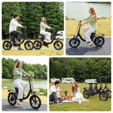 iSinwheel Elektryczny rower miejski isinwheel U4 Składany Rower Elektryczny Miejski | 250W, 88 km Zasięgu, E-bike do Miasta
