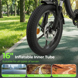 iSinwheel Elektryczny rower miejski isinwheel U4 Składany Rower Elektryczny Miejski | 250W, 88 km Zasięgu, E-bike do Miasta